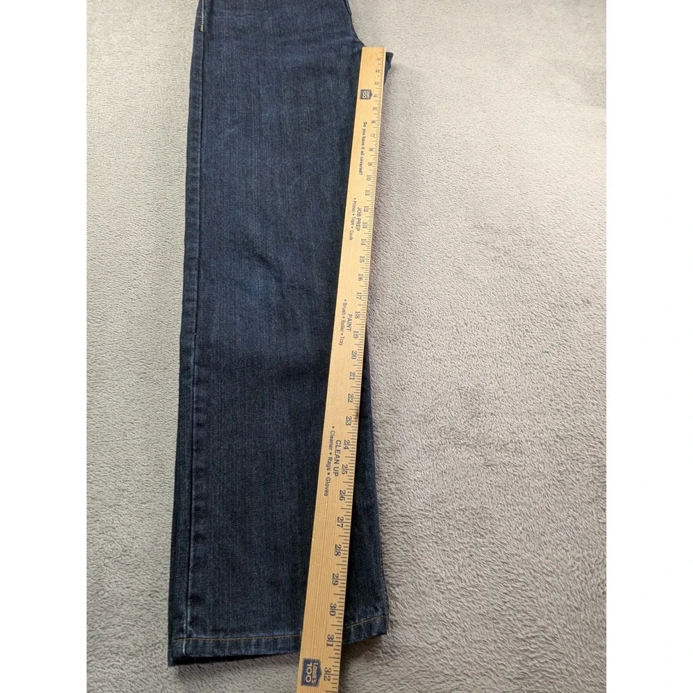 Levis 505 Regular Fit Jeans Mens 30x32 Dark Wash Indigo Straight Leg Denim